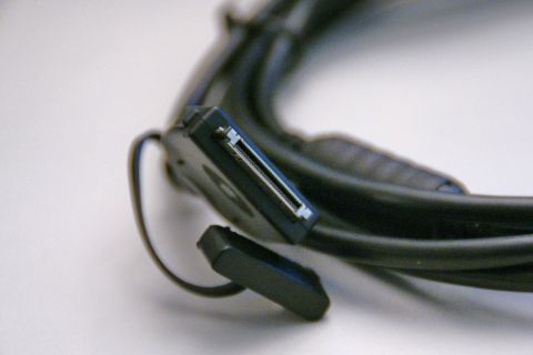 2003 Ford Taurus - Close-up of an iPod connection cable, not a 2003 Ford Taurus part.