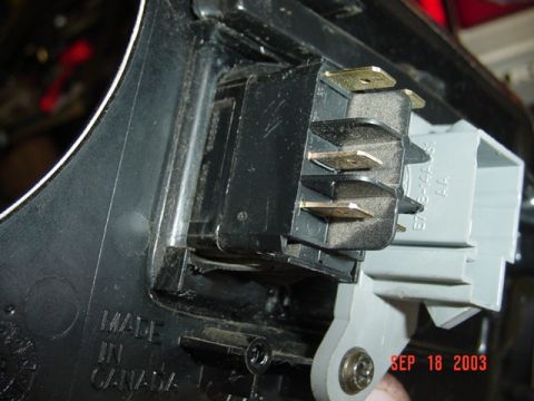 1989 Ford Bronco - Automotive electrical connector and switch assembly, with visible text indicating manufacturing origin.