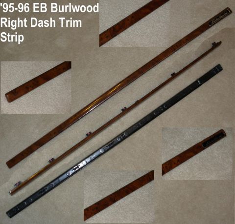 1983 Ford Bronco - Burlwood Right Dash Trim Strip for '96 EB (including those built in late '95) IF THE IMAGE IS TOO SMALL, click it. F2TZ1504460A Custom (bla…