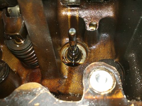 1998 Ford Crown Victoria - Internal engine components, likely a valve train, are visible in this close-up shot.