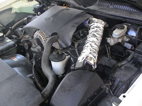 2002 Lincoln Town Car - the two layer of the heat shield are installed