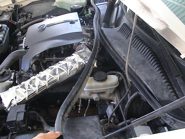 Removal of Weather Stripping in progress