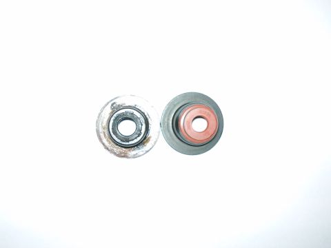 1998 Ford Crown Victoria - A comparison of a used valve seal next to a new one.