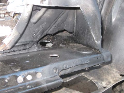 1983 Ford Bronco - Here it is after cleaning up and sealing. I cut away the real bad rust first and then used a rust converter on the cleaned surface. I seale…