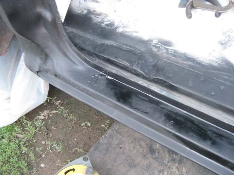 1983 Ford Bronco - Then attach the B-post lower section. When cutting this piece to length, you need to know what the original length was and keep it the same…