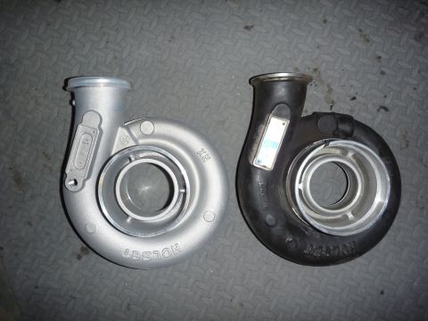 1997 Dodge 2500 - Comparison between stock HX35 housing and Holset hybrid housing