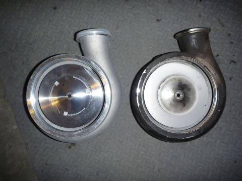 1997 Dodge 2500 - Compressor back side comparison.