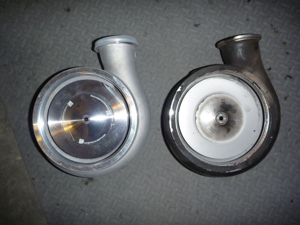 Compressor back side comparison.