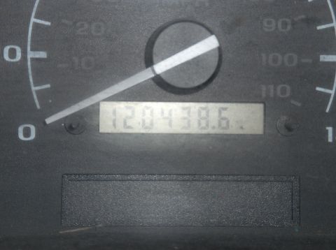 1994 Ford F-150 - The odometer displays 120,438.6 miles, but no year-specific visual cues are present.