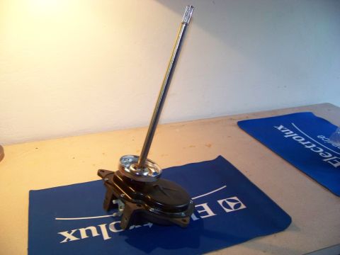 1994 Ford F-150 - Transmission shifter lever assembly shown on blue mats with Electrolux branding.