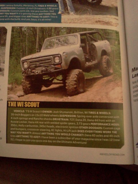 1988 Ford F-150 - Modified 1973 IH Scout II features extensive off-road upgrades and large tires.