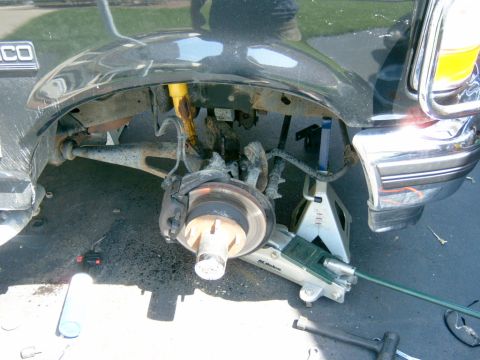 1995 Ford Bronco - Removing the coil was not to bad, used a lot of PB blaster the 2 days before I started and it helped a lot, I would recommend that to any o…