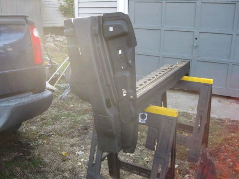 1983 Ford Bronco - Liberated tail gate support from a 95 Bronco in the junk yard. I took the back 18 inches of the 95 so I would have enough material to work…