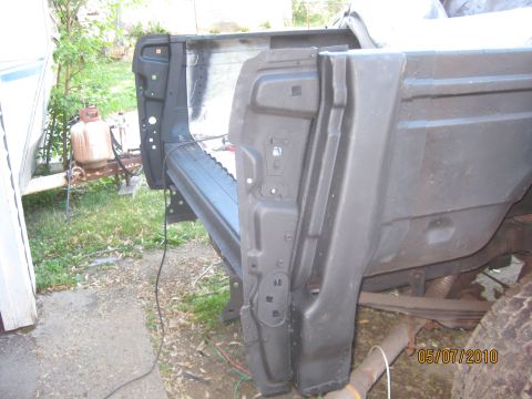 1983 Ford Bronco - Note the overlap of the old tub floor and the material I left attached from the donor truck. It is slipped under the old tub flooring to ma…