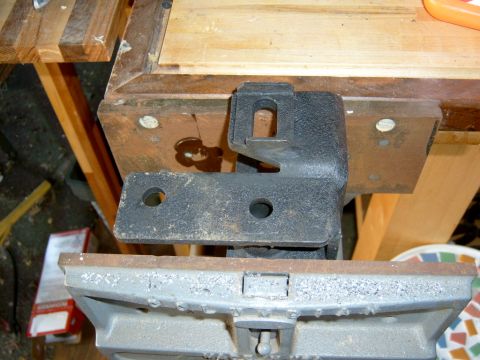 1995 Ford Bronco - This is the driver’s side axle pivot mount, funny looking little thing