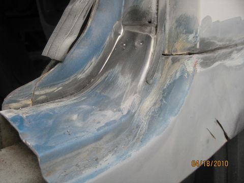1983 Ford Bronco - As you can see there is a lot of stuff to come apart. The L shaped piece holds one of the seals. I had to cut the welds with a weld cutter…