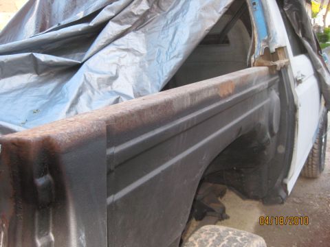 1983 Ford Bronco - Still some surface rust showing before being treated.