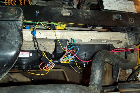 1986 Ford Bronco - The Summit Fans and Derale 16759 Thermastat installed and ready for testing. If all goes well then I can shorten all the leads and put them…
