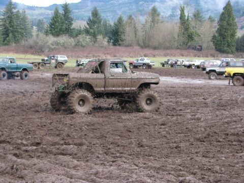 1978 Ford Bronco - This heavily modified truck is built for off-road mud bogging events.