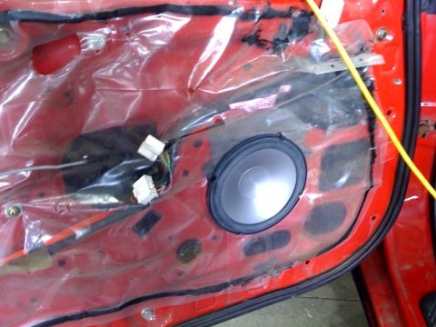 1994 Ford Probe - I replaced the factory door speakers with Infinity 6.5" Component Speakers.