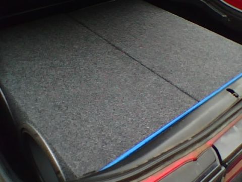 1994 Ford Probe - 4 Kenwood 12" subs . driverside view.
