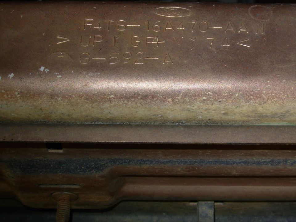 In typical Ford fashion, the passenger (RIGHT) side PN is one lower (F4TZ-16A470-A) than the driver's (F4TZ-16A471-A).