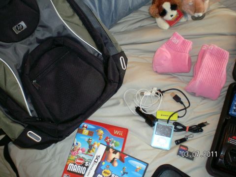 1996 Ford Bronco - HP laptop storage backpack w/ tons of compartments, WII mario game, DS Mario game, snap on long/short socks, I-Pod with assorted chargers &…