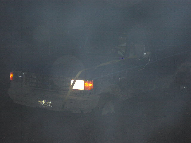 1981 Ford Bronco front view in dark conditions