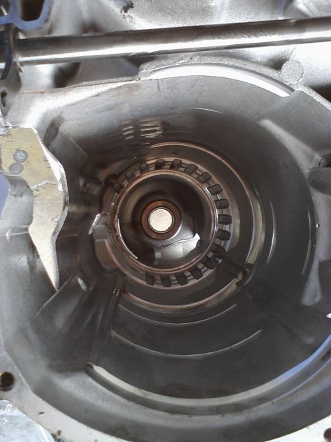 1993 Ford Taurus - Close-up of a transmission torque converter housing, showing internal components.