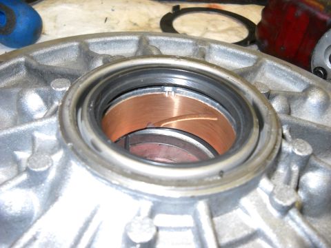 1993 Ford C-150 (Centurion Conversions) - This is a close-up view of a transmission pump housing, showing internal components.
