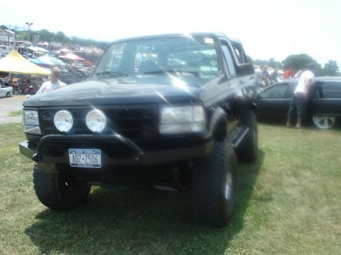 1988 Ford Bronco - This lifted 1988 Ford Bronco is ready for adventure, auxiliary lights and a commanding presence.