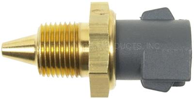 1990 Ford Bronco - Temperature sensor with threaded base and plastic connector, labeled 'PRODUCTS, INC'.
