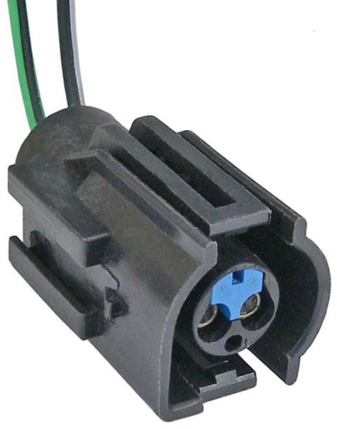 1990 Ford Bronco - This is a close-up view of an electrical connector with attached wires, likely a replacement part.