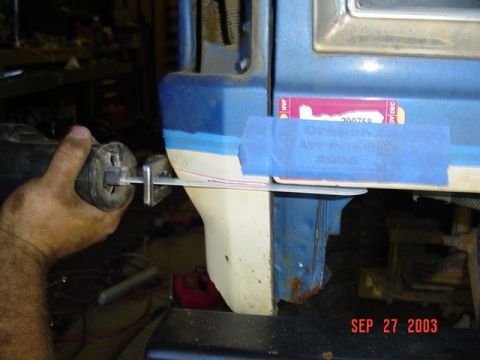 1989 Ford Bronco - We are at the point of no return now....we have cut a rear quarter panel.