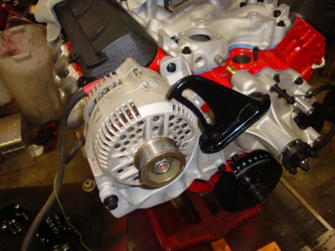 1989 Ford Bronco - Engine parts are laid out, possibly for a rebuild or upgrade project.