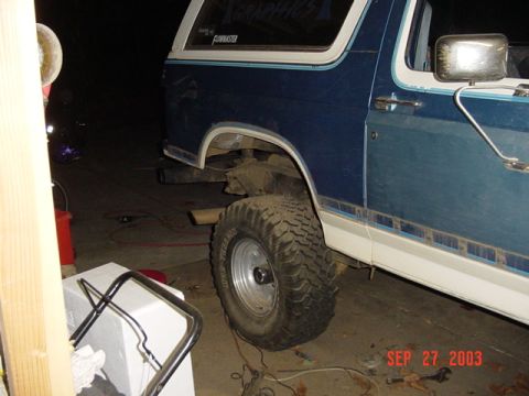 1989 Ford Bronco - Rear is cut and cleaned