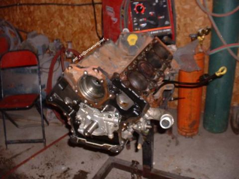 2000 Ford Crown Victoria - Headswap in progress.