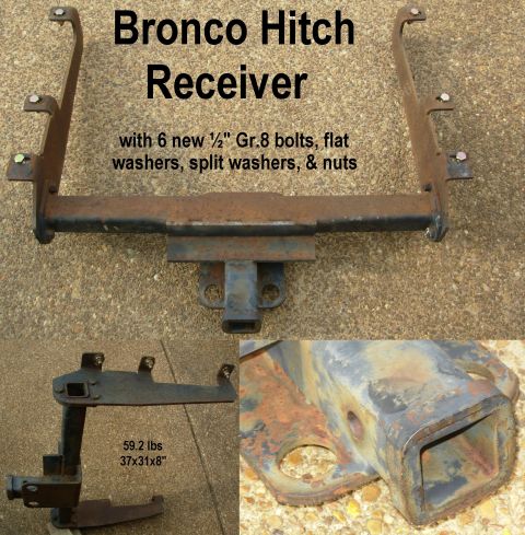 1983 Ford Bronco - SOLD Bronco 2" Square Hitch Reciever All new Gr.8 hardware included Ships as 37x31x8" 59.2 lbs This one weighs nearly double most…