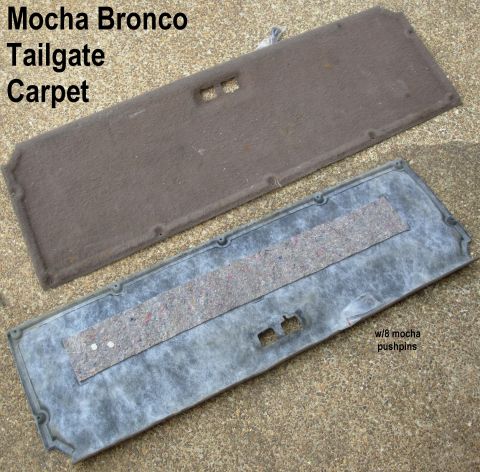 1983 Ford Bronco - SOLD Mocha Tailgate Carpet Pushpins included