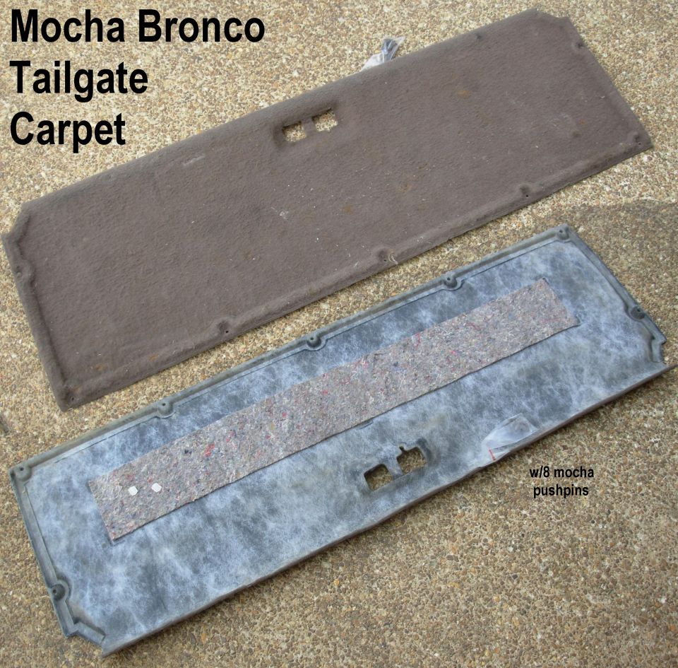SOLD Mocha Tailgate Carpet

Pushpins included
