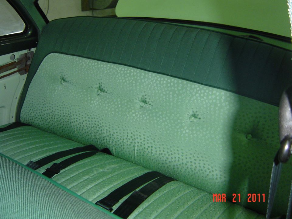 Seats completely rebuilt wit original style fabric