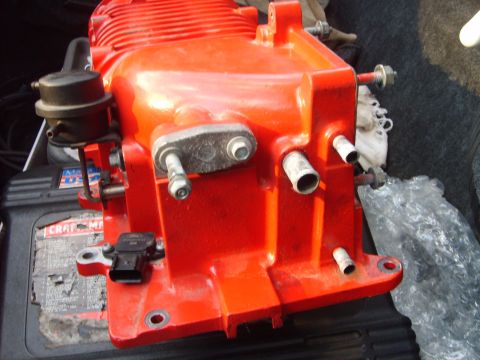 1993 Ford Crown Victoria - A red supercharger unit is shown, with visible hoses and mounting points.