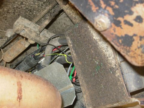 1975 Ford Bronco - The wiring isn't neat, but it works & it's hidden! The forward heat shield protects the single-function reservoir (SFR) for the high-pressu…