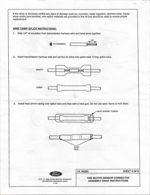 1990 Ford Bronco - This document provides instructions for splicing wires, not information about a 1990 Ford Bronco.