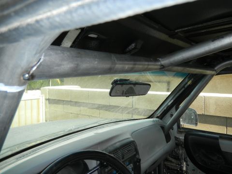 1997 Ford Ranger - Custom roll cage installation in a 1997 Ford Ranger interior.