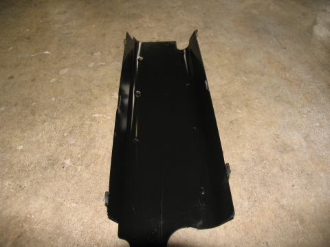 1990 Chevrolet Silverado 1500 - Black metal undercarriage shield, likely for a truck or SUV.