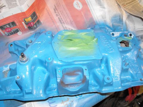 1982 Chrysler New Yorker - Got the intake with 70s Chrysler blue too.