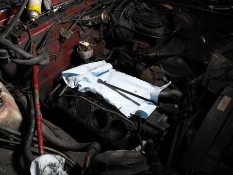 1982 Chrysler New Yorker - After 30 years on the road....no carbon ridge on the cylinder bores and not too much carbon on the pistons. Cross hatching still on the cyl…