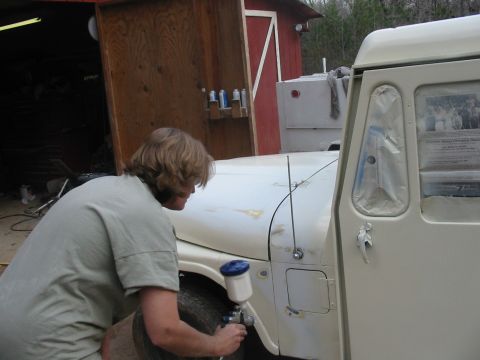 1974 Jeep CJ5 - YES..... MY WIFE WAS THE PAINTER, THIS JEEP IS HERS SO SHE WAS THE PAINTER