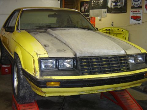 1979 Ford Mustang - pace car hood look good on there now.